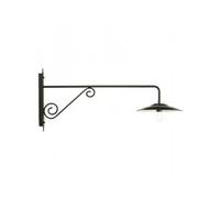 Applique in basso design antico lampada da parete in metallo 109cm grigio