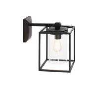 SOVIL APPLIQUE QUADRATA VERSO IL BASSO ATTACCO GRANDE E27 IN ALLUMINIO COLORE NE