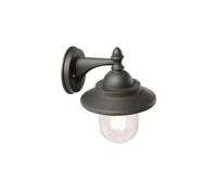 Applique Da Esterno Contemp. Rondo' Alluminio E Termoplastica Grigio 1 Luce E27