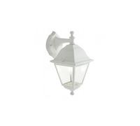 Applique In Basso Piccola Esterno Nano Alluminio E Vetro Bianco 1 Luce E27
