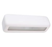 Applique In Ceramica Bianca Pitturabile 33 Cm Lunga Moderna Indiretta Su Giù