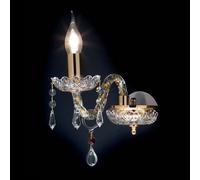 Applique in cristallo Oro a 1 Luce DALLAS 12 cm