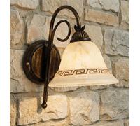 Applique in ferro battuto a 1 Luce Stile Classico Rustico Greca-AP1
