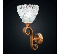 Applique in ferro battuto forgiato oro a 1 luce BGA 2050-af22