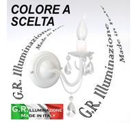 APPLIQUE IN FERRO BATTUTO MODERNA 1 L. BIANCO LAMPADA DA PARETE CLASSICO Regina [EEK: A++]