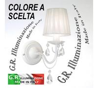 APPLIQUE IN FERRO BATTUTO MODERNO 1 L. BIANCO LAMPADA DA PARETE CLASSICA Regina [EEK: A++]