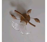 Applique in ferro battuto vetro Classico Rustico Da Parete Specchio Orientabile