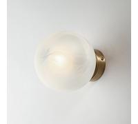 Applique in ferro bronzato 1 luce con sfera dm.14 Olaf