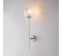 Applique in ferro cromo lucido 1 luce Demetra