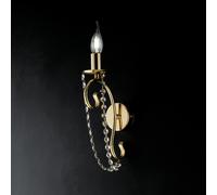 Bonetti Illumina Applique da parete classica ed elegante in metallo con strass i
