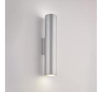 Applique in Ferro Laccato Bianco con Decorazione Argento Antico 2 Luci Dag 30x8x6 cm, Colore Argento