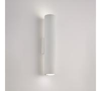 Applique Moderna A Cilindro Dag 2 Luci Gu10 In Ferro Laccato Bianco