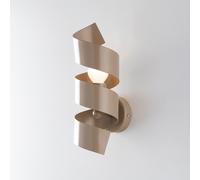 Applique in ferro laccato tortora opaco con cavo elettrico regolabile 1 luce