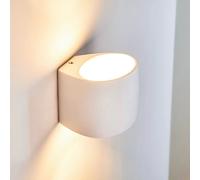 Applique in gesso dal design moderno con forma ellisse attacco per lampadine G9 [EEK: A+++]