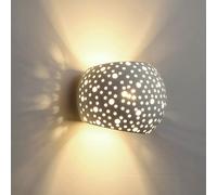 Applique in gesso dal design moderno con forma ellisse attacco per lampadine G9 [EEK: A+++]