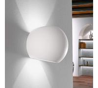 Applique in gesso dal design moderno con forma ellisse attacco per lampadine G9 [EEK: A+++]