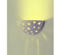 Applique in Gesso Lampada da Parete Muro a Led R7S Luce Moderna Stelle Luminose [EEK: A+++]