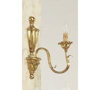 APPLIQUE IN LEGNO CLASSICO A 1 LUCE COLL ESSE 750/1A