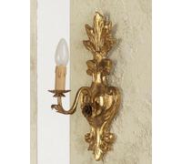 APPLIQUE IN LEGNO CLASSICO A 1 LUCE COLL ESSE 84/1A