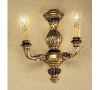 APPLIQUE IN LEGNO CLASSICO A 2 LUCI COLL ESSE 730/2A