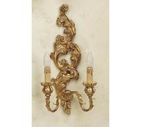 APPLIQUE IN LEGNO CLASSICO A 2 LUCI COLL ESSE 92/2ADX