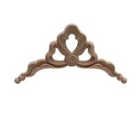 Applique in legno con intarsi, statuette ornamentali, lunghe foglie grandi, rose, angoli in gomma, ante per armadietti, A63, 4, 1 pz.