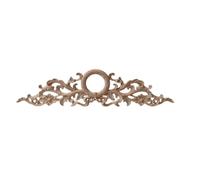 Applique in legno di quercia naturale intagliato per mobili, statuetta decorativa in miniatura, accessorio per la decorazione della casa, 40 cm x 10 cm