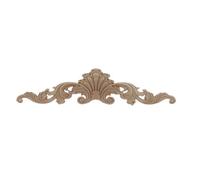Applique in legno di quercia naturale intagliato per mobili, statuetta decorativa in miniatura, modello di decorazione per la casa, 78 cm x 18 cm