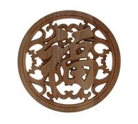 Applique in legno intagliato, decorazioni for mobili non verniciate, figurine decorative, lettere in, in miniatura(10cmx10cm)