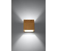 Applique in Legno Naturale da parete QUAD G9 da interno