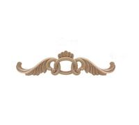 Applique in legno personalizzata vintage Onlay Artigianato in legno Onlay Floreale Lungo Accessori in legno Decorazione Decalcomania Angolo Finestra Ch30-50-9