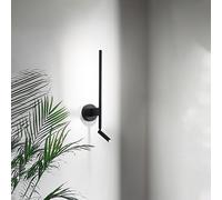 Applique In Metallo Moderna Ramon Nero Led
