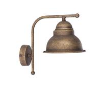 Applique in ottone da esterno ad una luce con parabola serie Londra