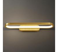Applique in Ottone, Moderna Lampada da Parete da 18 W, Applique da Parete lineari ad Anello, Applique da Comodino in Ottone per Camera da Letto, Semplice Striscia per corridoio, Bagno, Scale