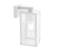 Applique in pressofusione di alluminio AUREA APPLIQUE IN BASSO MEDIA E27 Dimensioni 10,5x14,4xh 24,3 cm Diffusore in vetro trasparente colore BIANCO BIANCO