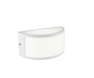 Applique in pressofusione di alluminio BIA APPLIQUE APERTA E27 Dimensione 22x8,5xh 10 cm Diffusore in resina satinata Colore bianco goffrato color BIANCO BIANCO