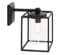 Applique in pressofusione di alluminio DOMUS APPLIQUE IN BASSO GRANDE E27 Dimensioni 19,8x31,2xh 33,4 cm Diffusori in termoplastico trasparente colore NERO NERO