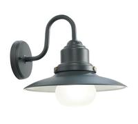 Applique in pressofusione di alluminio e acciaio verniciato FISHER APPLIQUE IN BASSO GRANDE E27 Dimensioni Ø32xh 31 cm colore GRAFITE GRAFITE