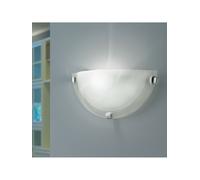 Applique in vetro a 1 luce bianco cromato coll. GL1528