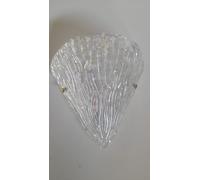 Applique in Vetro di Murano bianco iride cristallo classica 1 Luce parete sconce