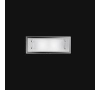 Applique In Vetro E Metallo Moderna Frame Bianco 2 Luci E27