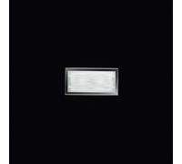 Applique In Vetro Satinato Moderna Frame Bianco 2 Luci E14 [EEK: A++]