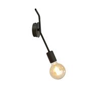 Applique Industrial 1 Luce Febe In Acciaio Nero A Braccio [EEK: A++]