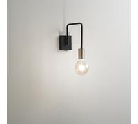 Applique In Metallo Industrial Vector Nero 1 Luce E27