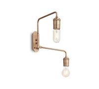 Applique Industrial-Minimal Triumph Metallo Ottone 2 Luci E27