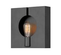Applique Industrial Nordico Ludlow Acciaio Grafite Spazzolata 1 Luce E27