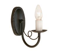Applique Industrial Nordico Minster Acciaio Nero 1 Luce E14