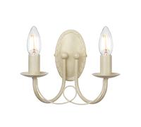Applique Industrial Nordico Minster Acciaio Oro 2 Luci E14