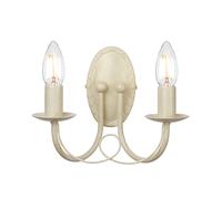 Applique Industrial Nordico Minster Acciaio Oro 2 Luci E14 [EEK: A++]