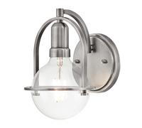 Elstead Lighting Somerset lampada da parete E27 1 x 60 W La: 15,8 A: 23,3 P: 18,9 cm, QN-SOMERSET1-C-BN, Somerset [Lampade per Interni > Lampade a Parete]